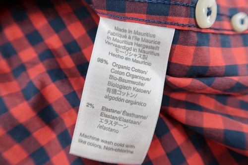 J.Crew Men's XL Secret Wash Red Navy Gingham Classic Long Sleeve Shirt New - Picture 4 of 6