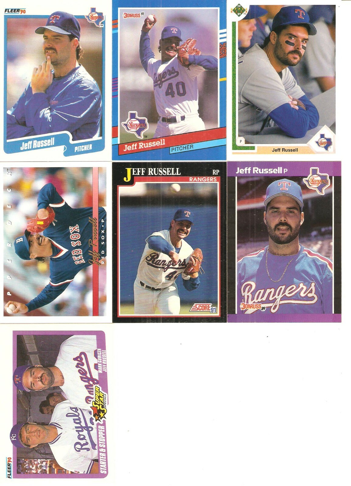 43 CARD JEFF RUSSELL BASEBALL CARD LOT 159 | eBay