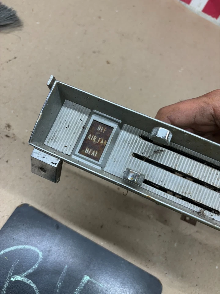 1967 1968 1970 71 Chevrolet GMC C10 K10 K30 C30 CALEFACCIÓN INTERRUPTOR DE AIRE CONJUNTO DE CONTROL Foto 4 de 4