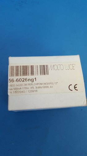 Molto Luce 56-6026ng1, LED 2W 3000K 126lm hecho de aluminio, cromo satinado - Imagen 7 de 7
