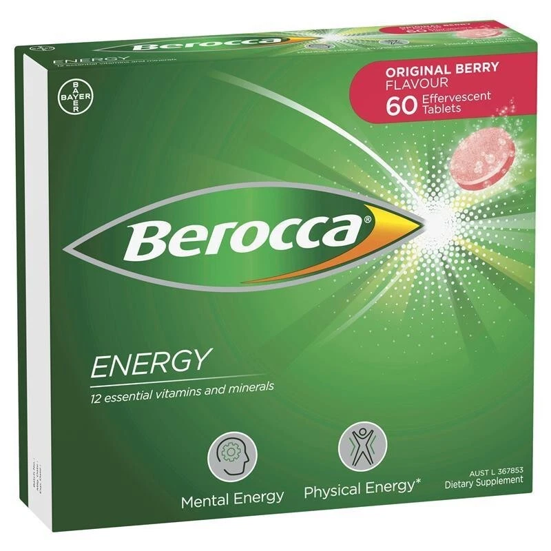 Berocca Energy Original Berry 60 Comprimidos Efervescentes Foto 2 de 4