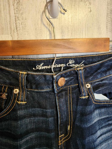 American Eagle Jeans Womens 4 Stretch Slouchy Skinny Dark Wash - Bild 12 von 14