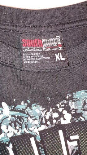 Vintage South Pole Y2K T-Shirt Size XL Hip Hop SouthPole Flashy Green - Picture 2 of 3