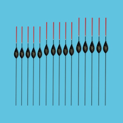 RIZOV RF37-6 PCS HANDMADE POLE FISHING FLOATS 2 x 1//1.5//2 GRAMS