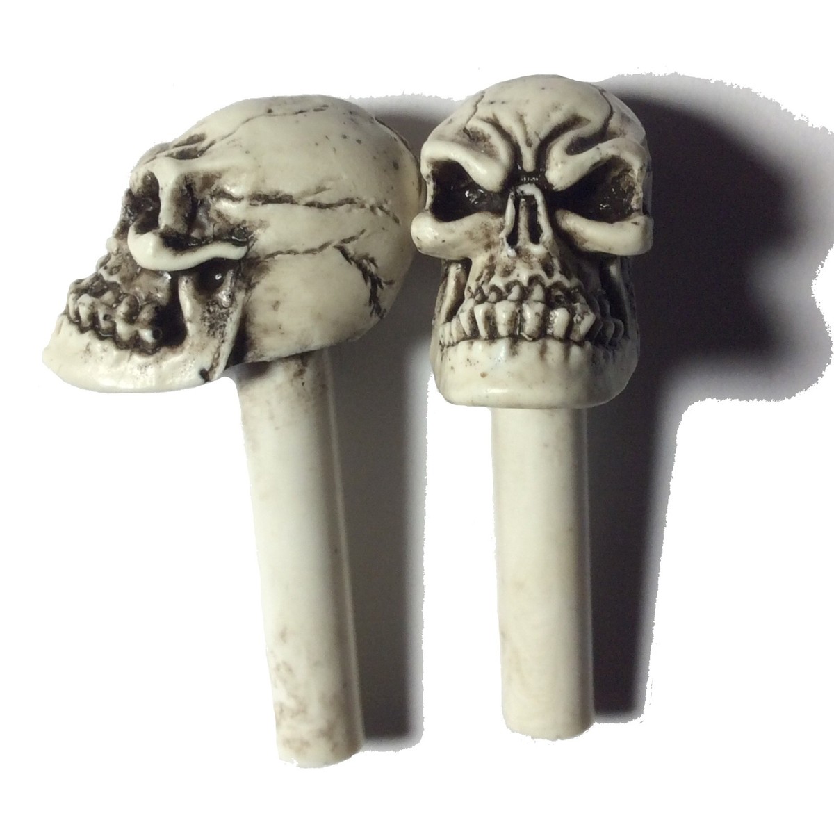 アンティーク スカル ホーン フレーム 英国 Made in USA Hot Rat Punchy Skull Door Lock Knobs shift Pins