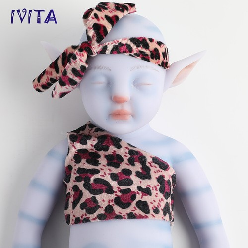 IVITA 17 inch Avatar Doll Full Silicone Real Touch Boy Doll Kids Xmas Gifts - Picture 6 of 7
