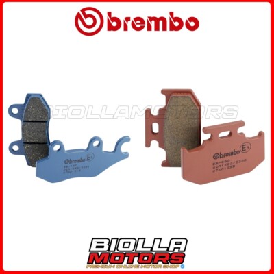 BREMBO BREMSBELAGSATZ KAWASAKI KDX SR 200 1992 VORNE + HINTEN [15-
