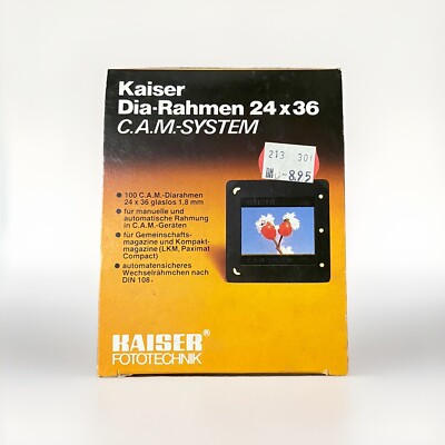 Kaiser Dia-Rahmen 24x36 C.A.M.-System rarr Vintage 100Stück NEU Made In Germany