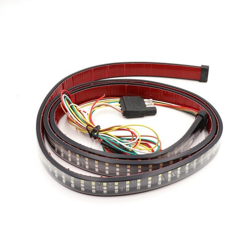 60" 1.5m Flexible Car Truck Tailgate Light Bar Strip Brake Turn Signal Tail Lamp - Picture 5 of 9