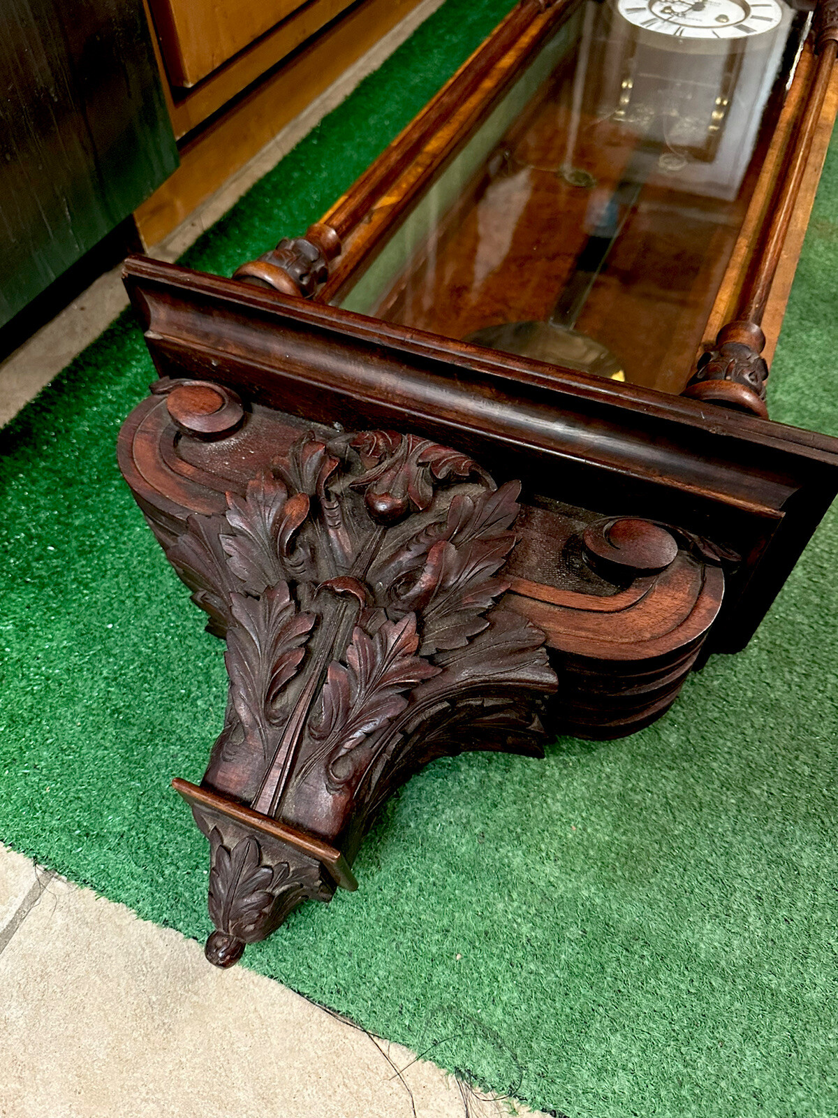 Antique 2 Weight Vienna Regulator Wall Clock Huge Ornate eBay