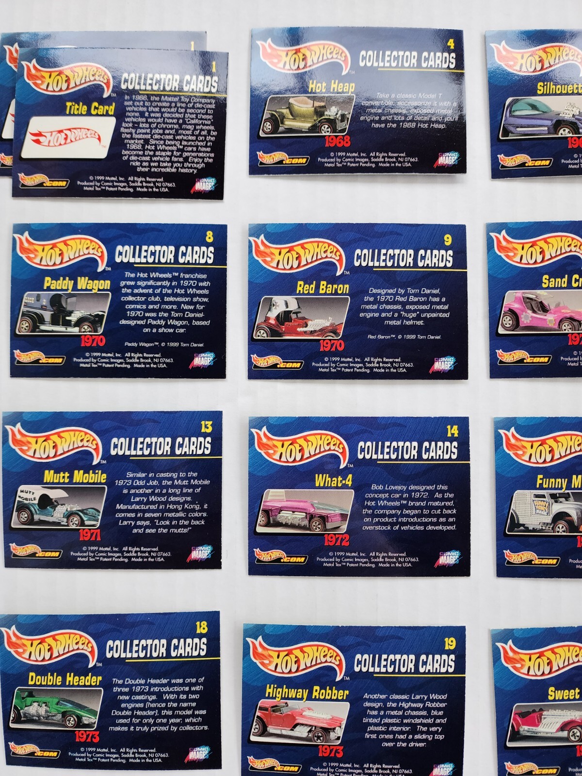 1999 Hot Wheels Collectors Card Set Incomplete Chromium Comic Images Lot READ - Picture 4 of 13