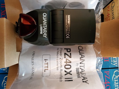 (4) Sunpak Quantaray PZ40X II Power Zoom AutoFlash Shoe Mount for Nikon Cameras - Picture 8 of 16