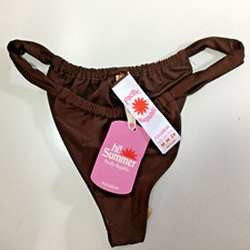 Pull & Bear Pacific Republic Bikini Brown Size Small Medium