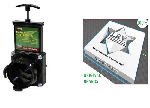 3" Sewer Waste Valve For RV - Motorhome - Campers - Twist-On Bayonet Fitting T58 - Picture 3 of 3