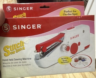 SINGER Stitch Sew Quick Handheld Portable Battery Sewing Machine 01663