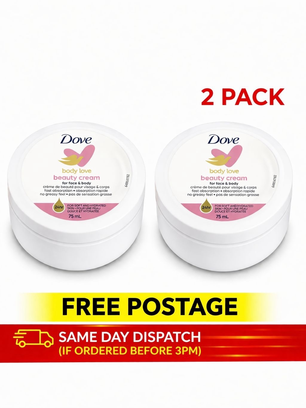 Dove - Body Care Nourishing Beauty Cream - 75 ml x 6 - Image 9