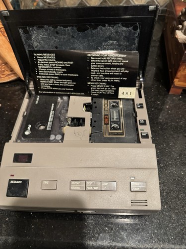 TWO answering machines no cords sold as is. Untested - Photo 5/7