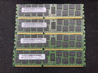 Lot of 4 Micron 16GB 2Rx4 PC3L 12800R DDR3 1600 ECC REG Server Memory RAM
