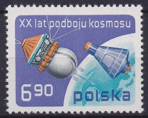 Polen postfris 1977 MNH 2539 - Verovering van de Ruimte