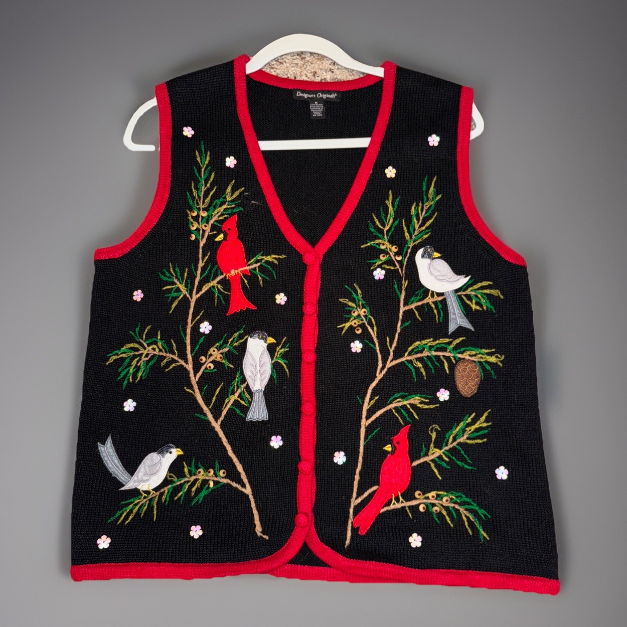 Designers original embroidered patchwork size med… - image 1