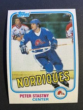 1981-82 Topps Hockey Peter Stastny Nordiques Rookie Card #39 Hall of Fame (g)