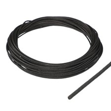 Insulation Cable Protector, 33Ft-1mm High TEMP Fiberglass Sleeve Black