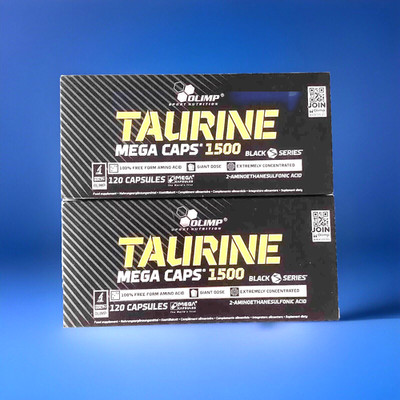 (41,45 /kg)Olimp Taurine Mega Caps 1500 - 2 Pack mit je 120 Kapseln