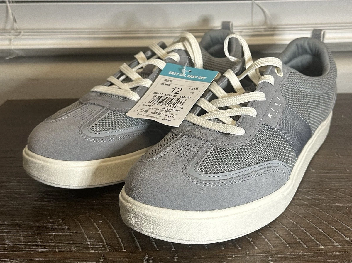 Reef Men\'s Gray Mesh & Suede Low-Top Sneakers Swellsole Neso – REEF main image 4
