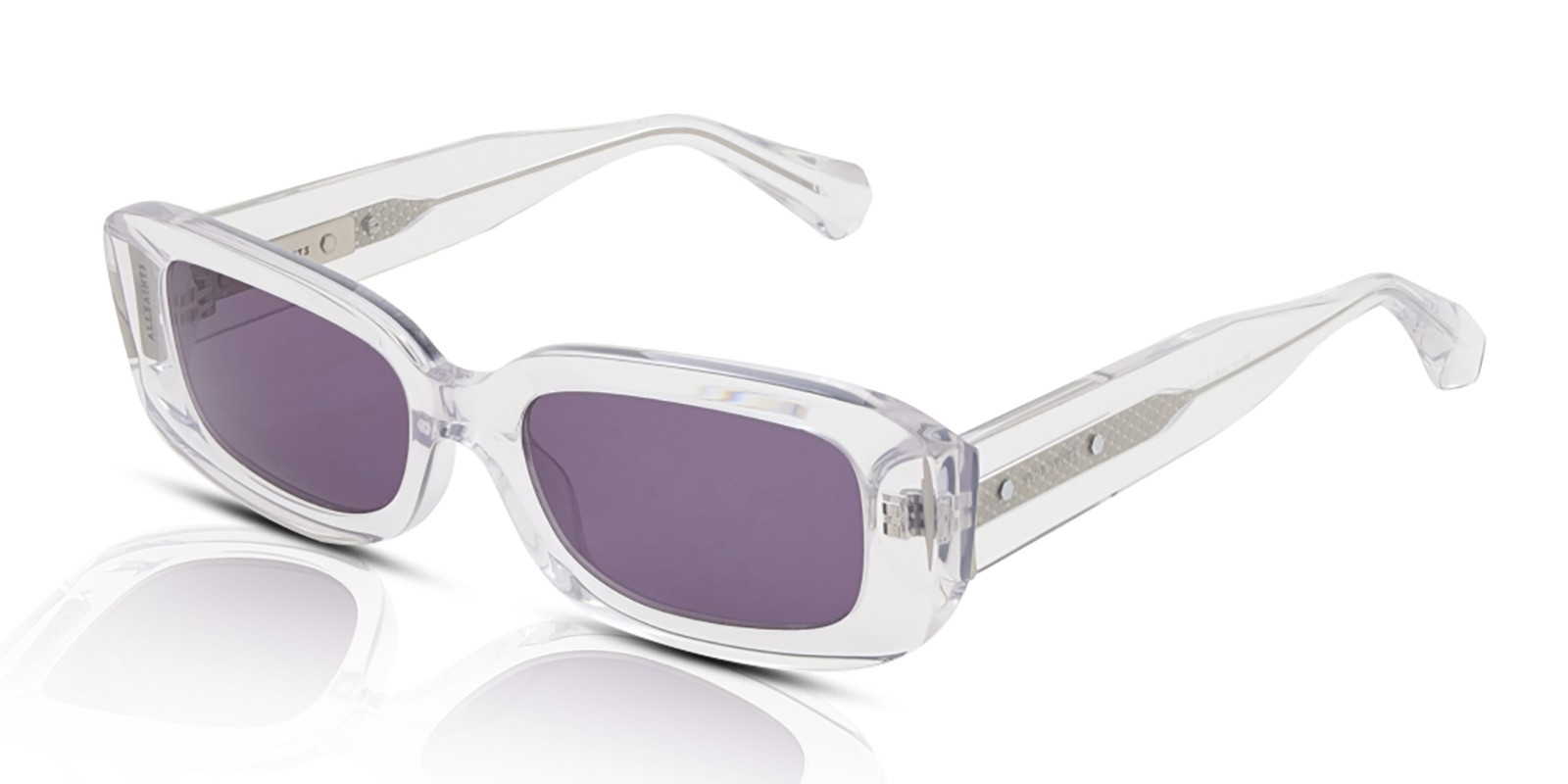 AllSaints Sunglasses Men's Sonic ALS5006 866 Crystal Clear/Grey