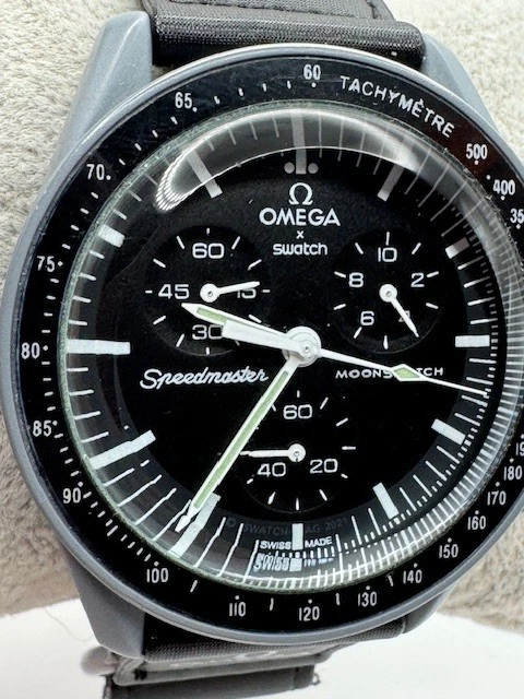 Reloj Swatch Hombre OMEGA Speedmaster Edición 'Misión a la Luna' Batería Nueva Foto 2 de 4