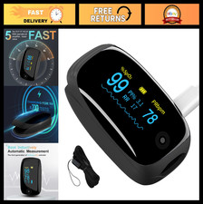 Fingertip Pulse Oximeter - SpO2, Heart Rate, Respiration Monitoring, Rechargeabl