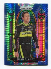 2020 Panini Prizm Prizms Blue and Carolina Blue Hyper #70 Ryan Blaney SG