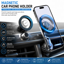 Magsafe Magnetic Air Vent & Dashboard Car Mount Cell Phone Holder iphone 14-17