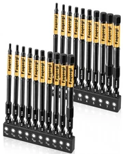 20PCS 4" Hex Bit Set (Metric & SAE), High-Torque Resistant Impact Allen Wrench B