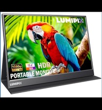 Portable Monitor 15.6 Inch 1080P FHD IPS Gaming Display Monitor with USB-C ...