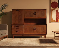 G-plan vintage Sierra sideboard, mid century modern, high board unit