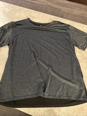 Real essentials Athletic Shirt Two Toned Gray And Black Size 2XL