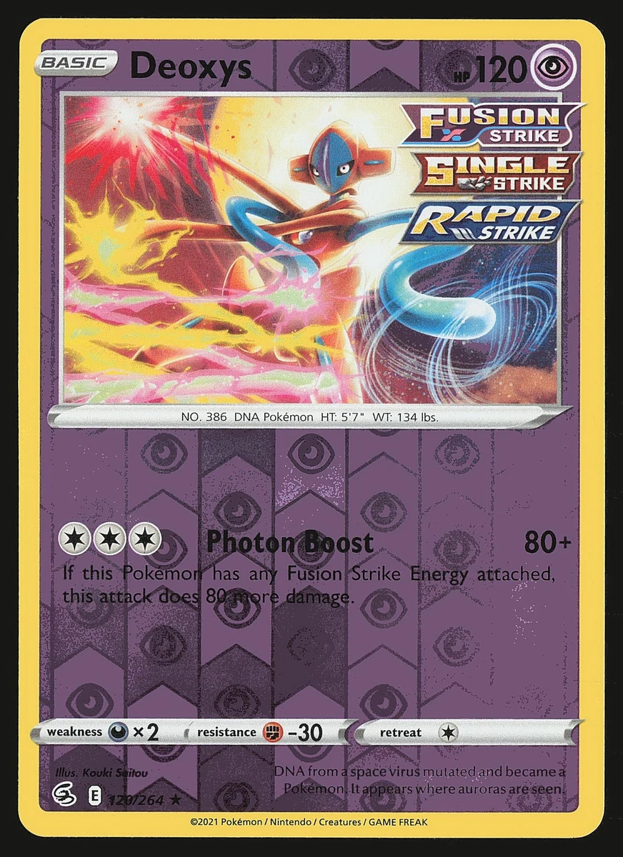 デオキシス ホロカード 120HP Deoxys 120/264 Swsh08: Fusion Strike for sale | eBay