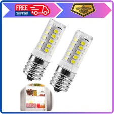 2 Pack LED Freezer Light Bulb E17 Intermediate Base Refrigerator Bulb 800lm