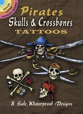 Pirates Skulls,  Crossbones Tattoos
