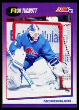Ron Tugnutt, 1991-92 Score American, #41, Quebec Nordiques,