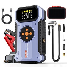 Geeneu Jump Starter With Air Compressor 8000a Portable Car Battery Booster 12v