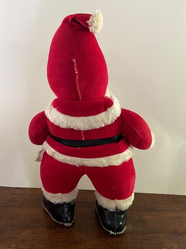 Antique 1950s Coca-Cola SANTA CLAUS Rushton Co. Plush 15 " DOLL Black Boots RARE - Picture 6 of 12