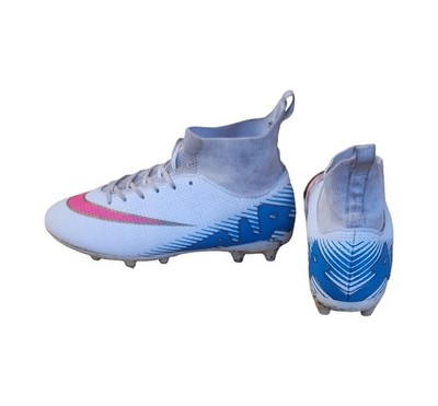 Nike Air Soccer Cleats White, Pink and Blue Kids | eBay
