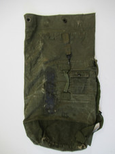 Vintage 70s US Military Issue Canvas Duffel Bag Army Green Type II