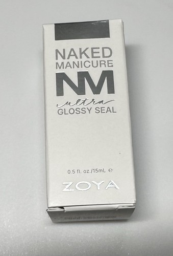 Zoya Nail Polish Ultra Glossy Seal Top Coat Naked Manicure Full Size .5 Fl Oz