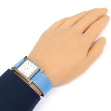 HERMES H Watch Stainless Steel HH1.510 Quartz Men's Used 2