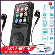 Portable Bluetooth 5.0 Touch MP4 Player Lossless Music FM Radio Recorder SportCL