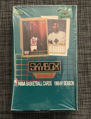 1990-91 NBA BASKETBALL SKYBOX SERIES 2 FACTORY SEALED BOX NEW 36 PACKS - Picture 1 of 6