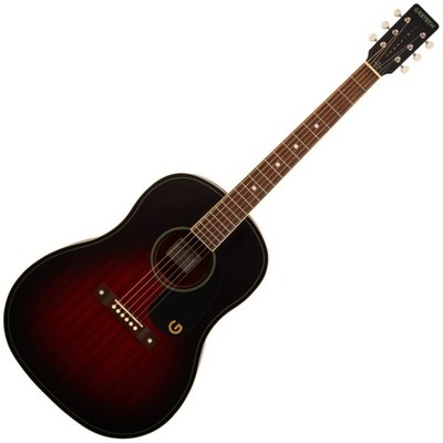 GRETSCH Jim Dandy Dreadnought, Walnut Griffbrett, Black Pickguard, Deep Cherry
